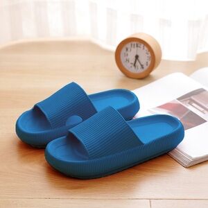 Blue Women's Slide Sandals